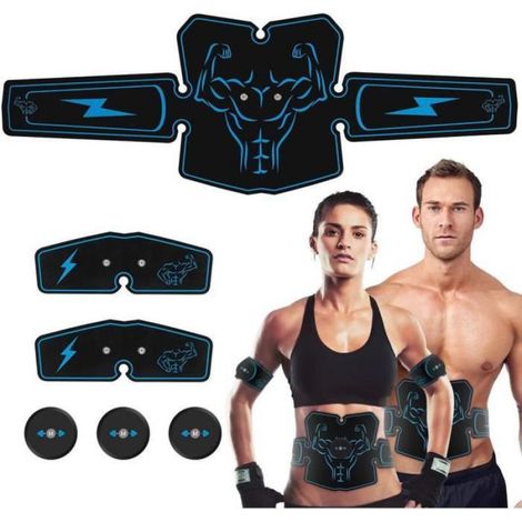 Electrostimulateur Musculaire EMS, Appareil Abdominale Electrostimulation pour Stimulation, Bras, Jambes, Dos, Fesses bleu (1/5)