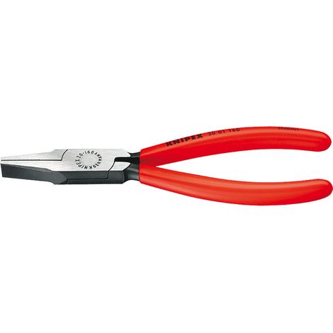 Knipex Flachzange schwarz atramentiert und poliert mit Kunststoff überzogen L.160mm (1/3)