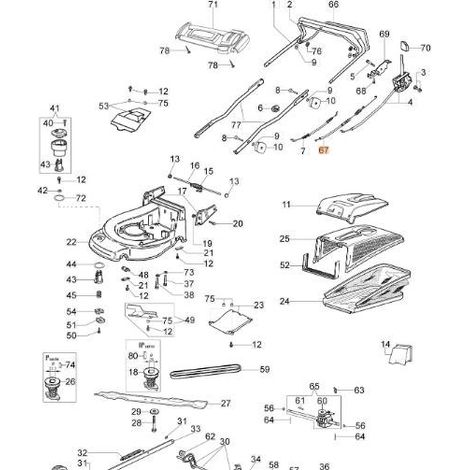 ORIGINAL EMAK ZUGDRAHT 66140056R
