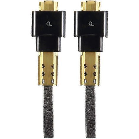 Lot de 2 balais de charbon pour moteur d'aspirateur, 6,5 x 11 x 32 mm, pièces détachées de haute qualité compatibles avec les aspirateurs. (1/5)