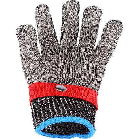 Gant de maille en acier inoxydable SS304 anti-coupure pour sécurité travail boucher protection (1/5)