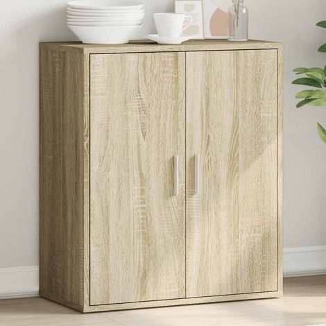 vidaXL Sideboard Sonoma Oak 79x38x80 cm Engineered Wood (1/5)