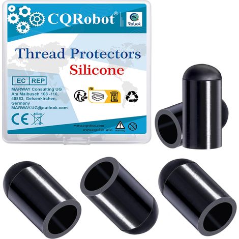 50pcs 5/16" Protecteur Filetage Silicone 8mm ID Rond Capuchon Extrémité Noir Tube Caps Assortiment Longueur 13mm,pour Vis Couvre Fil Boulons Couverture Poteau Tuyau Métal Volets Anti-Ouragan (1/5)