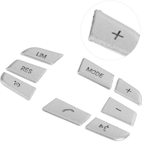8 Lenkradzierleisten aus Aluminiumlegierung, dekorative Aufkleber, kompatibel mit BMW 1er/2er/3er/4er/5er/7er Reihe, X1, X3, X5, F10, F20 (1/5)