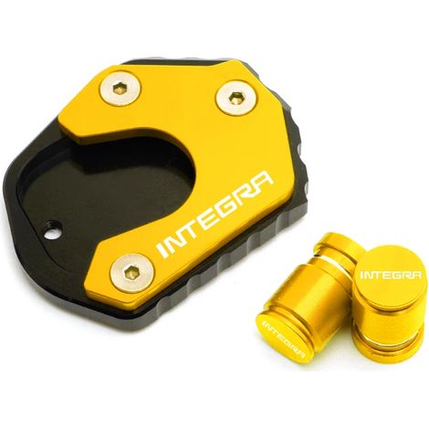 (1 jeu jaune) Béquille latérale CNC neuve 2023, compatible avec HONDA NM-4 Integra 750 Integra 750 2014-2015 maxpower (1/4)