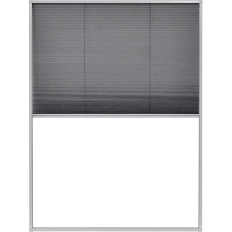 vidaXL Mosquitera plisada para ventanas aluminio 60x80cm (1/2)