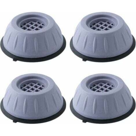 4Pcs Patins Anti Vibration Lave Linge Tapis Anti Vibration Machine a Laver Caoutchouc Antidérapant Pied à Suppression des Chocs et du Bruit, Antidérapant pour Lave-Linge Réfrigérateur, Surélevé 3cm (1/4)