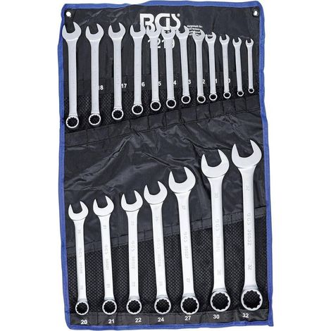 Jeu de Clés Mixtes 8-32 mm - 19 pcs - Acier Résistant et Précision Professionnelle - D-Work