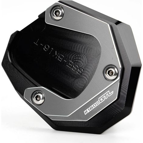 (Gris - K1600GTL) Compatible avec BMW K1600B, K1600GT et K1600GTL (2017-2023) (Non compatible avec les modèles 2011-2016) Béquille latérale de moto CNC avec porte-clés maxpower (1/4)