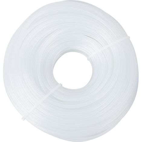 Fil de coupe rond en nylon blanc de 3 mm x 60 m pour tondeuse à gazon, accessoire de remplacement (1/5)