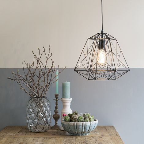QAZQA framework - Suspension - 1 lumière - Ø 370 mm - Noir - Moderne - éclairage intérieur - Salon I Chambre I Cuisine I Salle à manger (1/7)