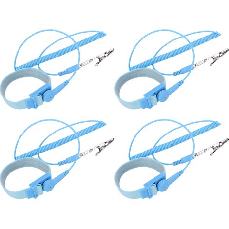 Bracelet Antistatique 10 Pièces 1,8M x 2,0MM, Sangle de Poignet Mise à la Terre pour Décharge Électrostatique (1/5)