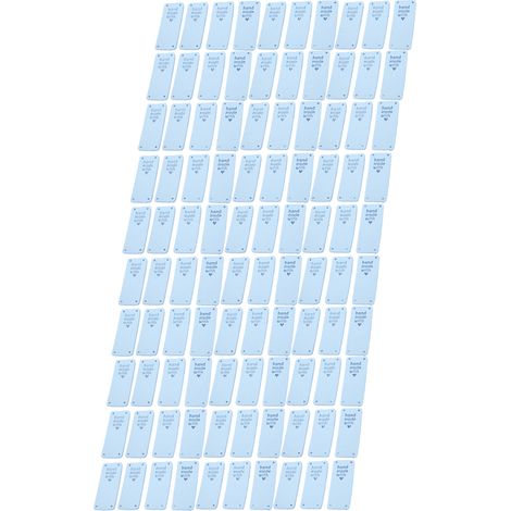 100Pcs Handmade Labels Microfiber Durable Clear Printing Smooth Convenient Sewing Tags02 (1/5)