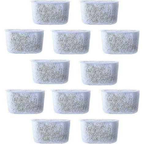 AMXCNOY 12 Stück Ersatz-Kohlenstoffwasserfilter, Vliesfilter für Kaffeemaschinen (1/4)