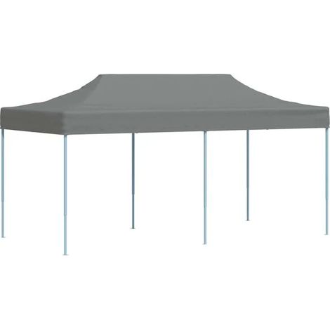 Tente de réception pliante de 6 mètres, gris anthracite (1/5)