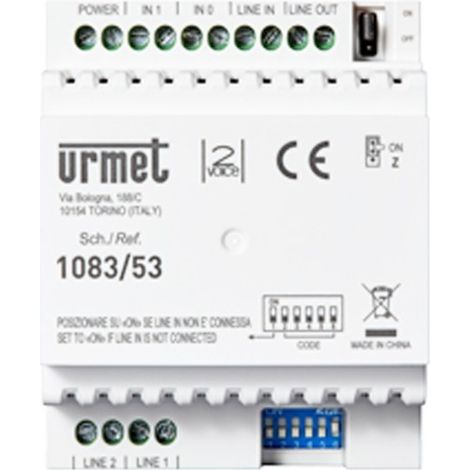 Interfaccia Per Colonne 2Voice 4Md Din ( URMET cod. 1083/53 )