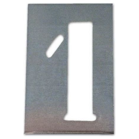 Stampo Traforato a Numeri in serie (dallo 0 al 9) misura 70 mm set. 10 pz (1/2)