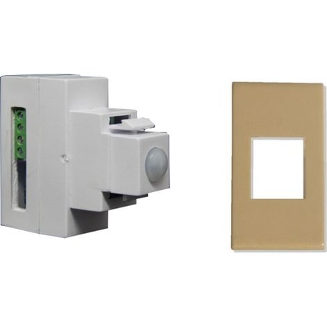Sirsen sensore incasso a doppia tecnologia filare universale compatibile Ave Blanc sabbia - DT-KEY