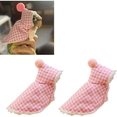 Mantello a forma di uccello in 2 pezzi, costume da uccello a scacchi, cappotto caldo a scacchi da uccello, gioco di ruolo da pappagallino ondulato, creativo e carino, unico (1/5)