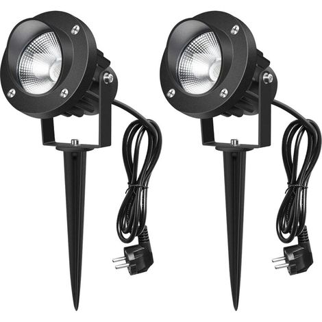 2 Pieces 9W Outdoor LED Spot Lights with Stake 6000K IP65 Waterproof Rotating Design LED Outdoor Garden Lamp Lighting for Decorative Garden Patio Plants