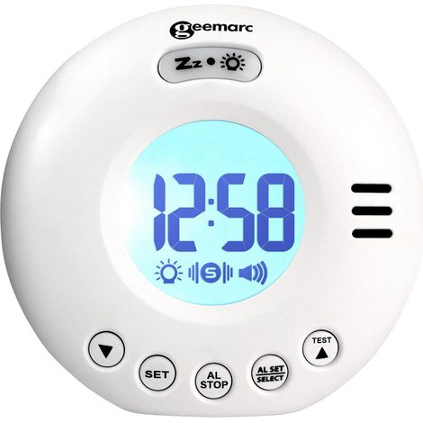 Geemarc JWNS-VOYAGERV2WHI Elektronik Wecker Weiß
