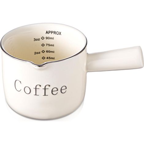 Accessoire en mousse pour la préparation du café, 90 ml, blanc, facile à nettoyer, avec fenêtre (1/5)