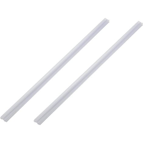 Lot de 2 bandes d'étanchéité réglables de 50 cm pour portes incurvées – Convient aux portes incurvées de 4 à 6 mm d'épaisseur 14/17/23 mm, profil en PVC transparent, facile à dimensionner (23 mm) (1/5)