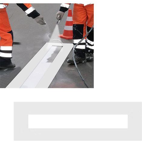 Gabarit de marquage pour parking, gabarit de ligne routière pliable, gabarit de marquage pour revêtement en béton bitumineux (1/5)