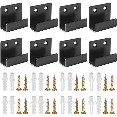 Fixation Miroir,8 Pièces attache miroir fixation murale(30 mm, XL) avec tube dexpansion à vis pour fixations robustes présentoir de carrelage affichage de peinture à lhuile (1/5)