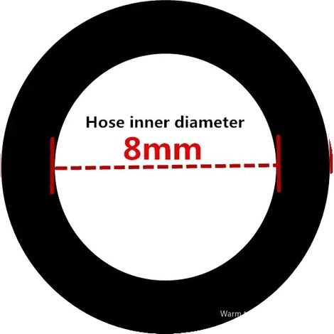 Tuyau d'eau, PVC durable, caractéristique anti-abrasion, 8mm X 10mm, 5 mètres-b (1/2)