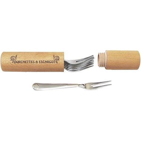 Roger Orfevre Conjunto Moderno Plata Seis Tenedores para Caracoles