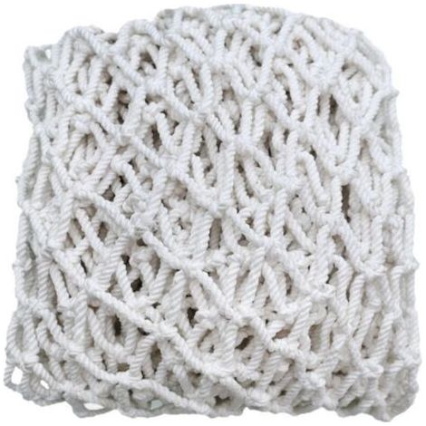 Filet de protection, blanc, 5 m x 5 m (mailles de 5 cm), bâche en polyester pour camion, utilisation dans les escaliers et sur les balcons