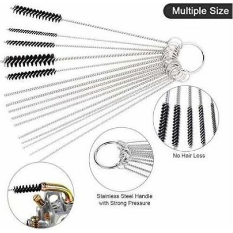 Lot de 10 tournevis pour réglage carburateurs Walbro, petits moteurs 2 temps, tronçonneuses, avec trousse et kit nettoyage (1/4)