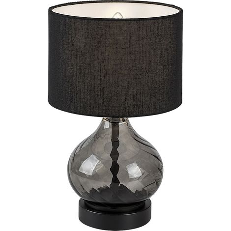 Rabalux Pirelo lampada da tavolo vetro fumé E14 25W (1/5)