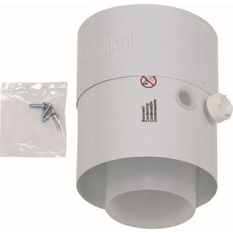 Vaillant Zwischenstück m. Prüföffnungen für Luft-/Abgasführung, PP, 80/125 mm, 301369 (1/3)