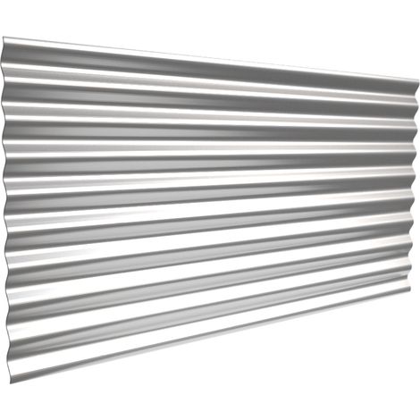 Wellblech Wandverkleidung 0,50x1080x2000mm Aluzink
