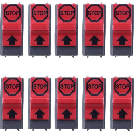 10 pièces d'interrupteur Marche/Arrêt pour tronçonneuse Husqvarna 345 362 365 371 372 385 390 (1/5)
