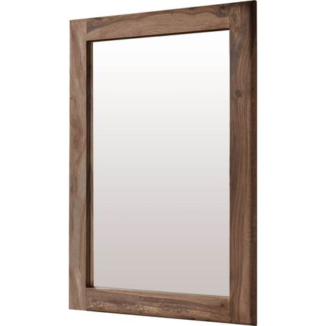 Miroir vertical 100x70cm - Bois de Sheesham/Palissandre huilé (Smoked cherry) - TORONTO 137