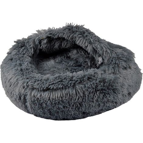 Panier Chausson Chien & Chat "Fluffy" 55cm Anthracite (1/4)