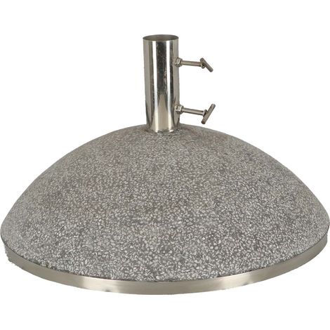 Esschert Design – Pied de parasol granit 50x50 cm – Support en granit pour tube jusqu'à 42 mm – Couleur gris – Hauteur 30 cm (1/5)