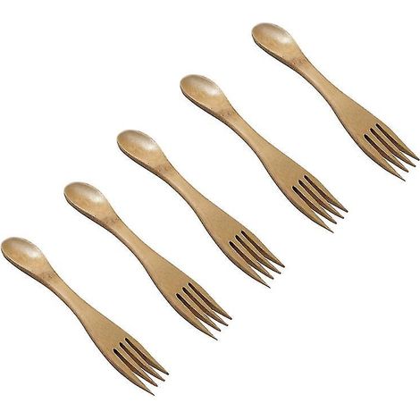 Ensemble de 5 cuillères-fourchettes