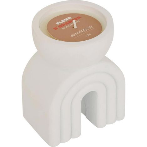 Bougie Parfumée en Ciment "Oran" 70g Fleur d'Oranger (1/3)