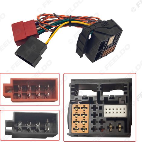 Compatible with Volkswagen PQ platform upgrade to MQB: MIB power cable, ISO audio/video modification cable, adapter cable with CAN cable (1/5)