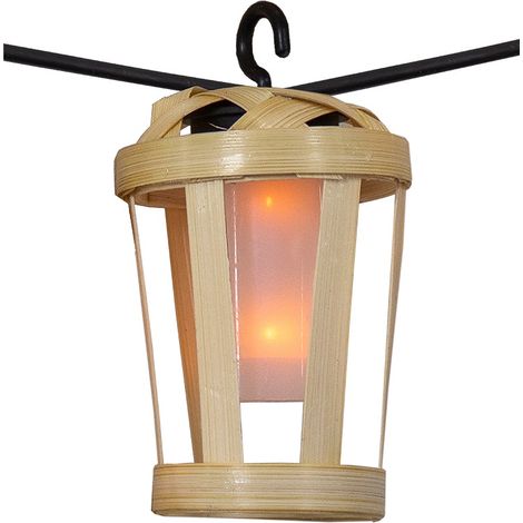 HIAMA Stringa luminosa per interni ed esterni. 10 lampadine LED a luce calda con carica solare e batteria ricaricabile. Prodotto in Spagna (1/4)