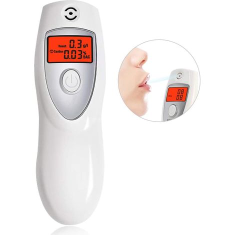 Éthylotest portable avec alerte sonore, testeur d'alcoolémie avec écran LCD pour conducteurs ou usage domestique (1/5)