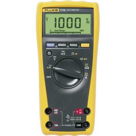 Fluke 77-4/EUR Multimètre numérique CAT III 1000 V, CAT IV 600 V Affichage (nombre de points): 6000 (1/3)
