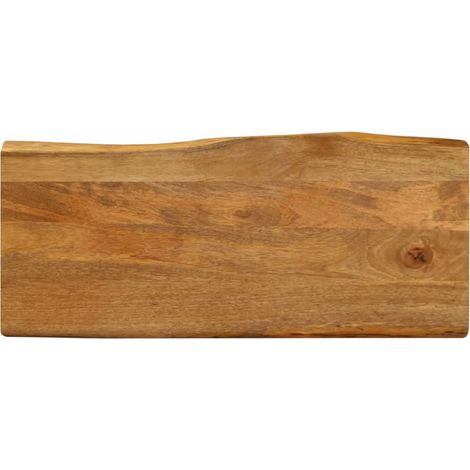 Dessus de table-Plateau de Table de Remplacement 80x40x3,8 cm bord vivant bois massif manguier 493602 (1/5)
