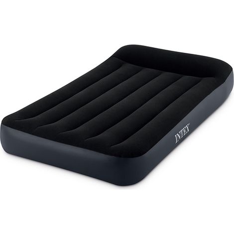 Intex – Matelas gonflable 1 place avec gonflage électrique – Dimensions 191x99x25 cm – Technologie Fiber Tech pour confort optimal