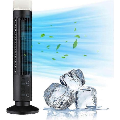 Ventilateur tour avec LED, design sans pales (noir) (1/5)