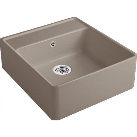 Evier timbre office VILLEROY ET BOCH Tradition 1 bac Timber CeramicPlus avec vidage manuel